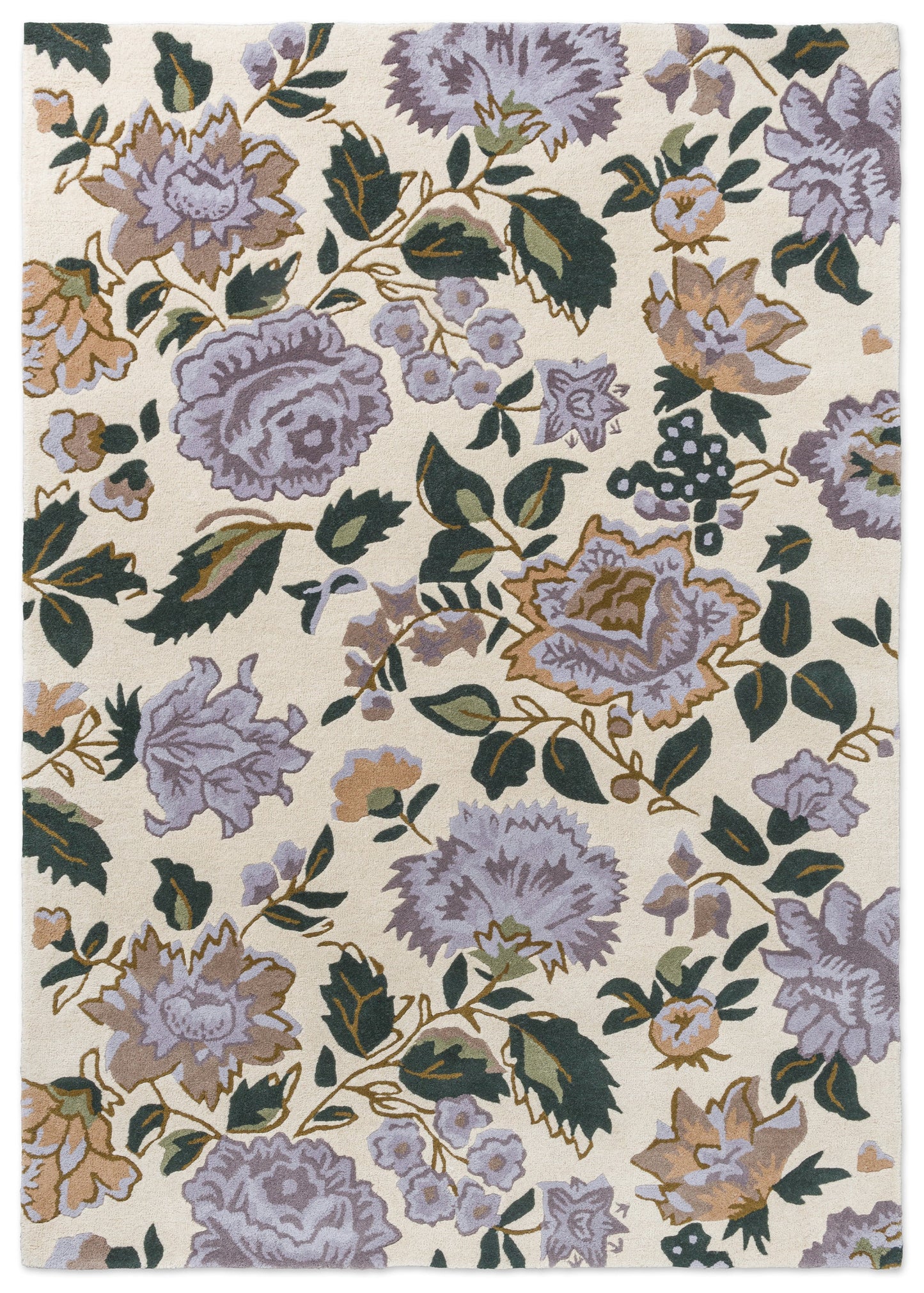 Luxueus en Sfeervol Vloerkleed van Laura Ashley | Wendling floral Heather purple