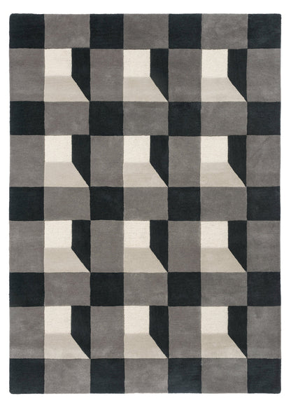 Laagpolig vloerkleed van Harlequin | Blocks Slate