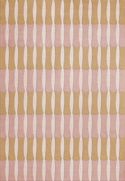 Vloerkleed Layered Alice Crawley Bamboo Forest Wool Rug English Rose