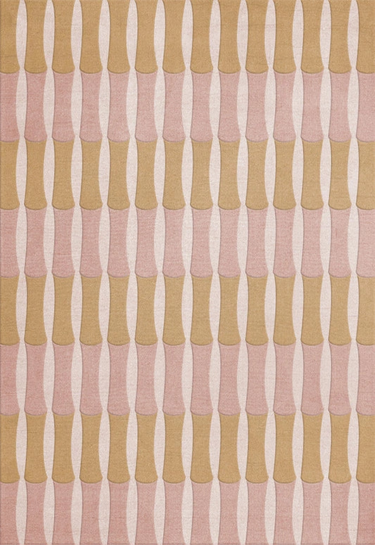 Vloerkleed Layered Alice Crawley Bamboo Forest Wool Rug English Rose