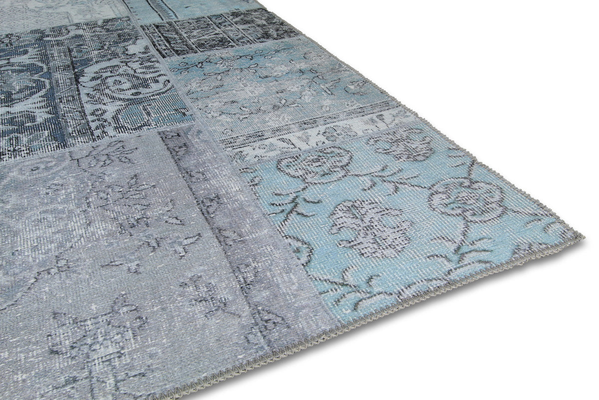 Patchwork vloerkleed Brinker Carpets Festival Bukan Light Blue Vloerkledenwinkel