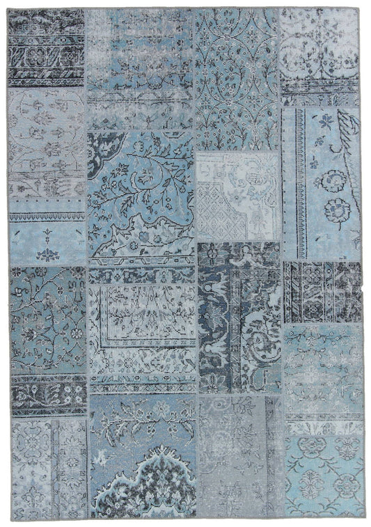 Patchwork vloerkleed Brinker Carpets Festival Bukan Light Blue Vloerkledenwinkel