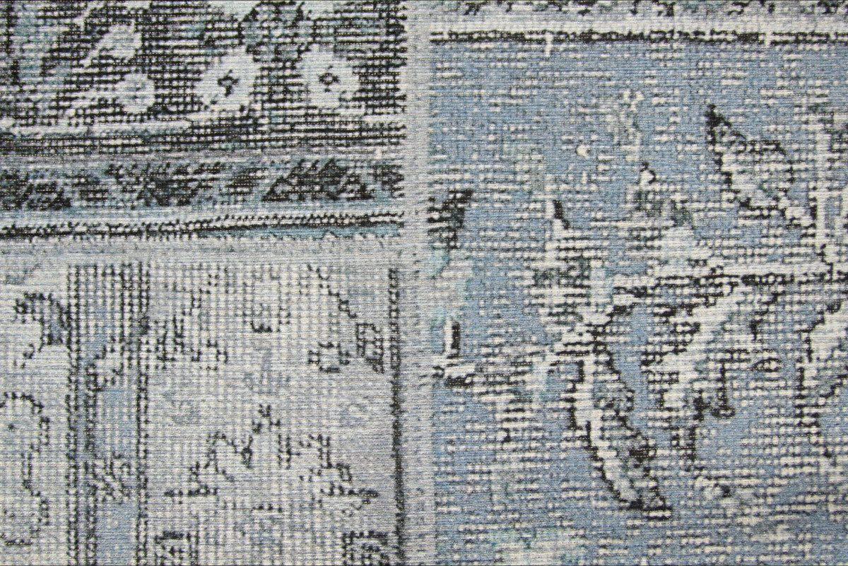 Patchwork vloerkleed Brinker Carpets Festival Bukan Light Blue Vloerkledenwinkel