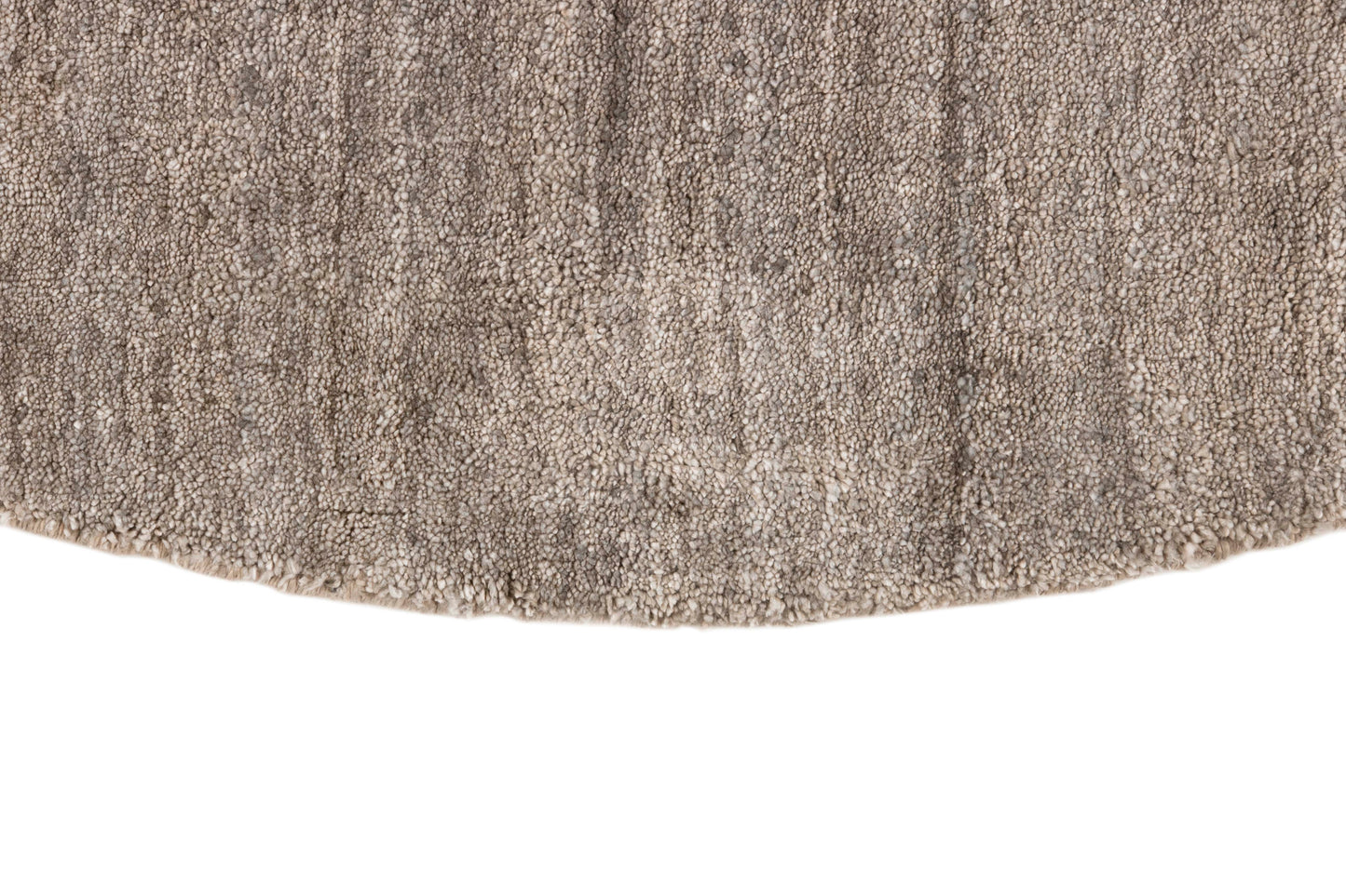 MOMO Rugs Plain Dust Round Robusto Grey