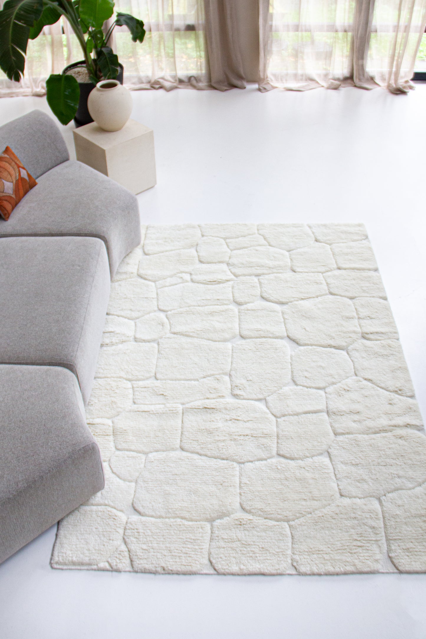 Vloerkleed MOMO Rugs Ravello White