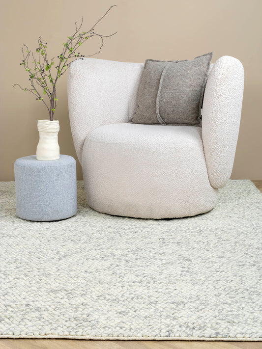 Laagpolig Vloerkleed MOMO Rugs Drops Light Grey 400x469 (maatwerk)