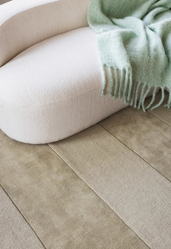 Vloerkleed Layered Stripe Grande Wool Rug Pistachio