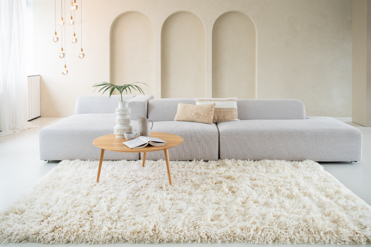 Vloerkleed MOMO Rugs Snow White Plain Ivory (voorraad)