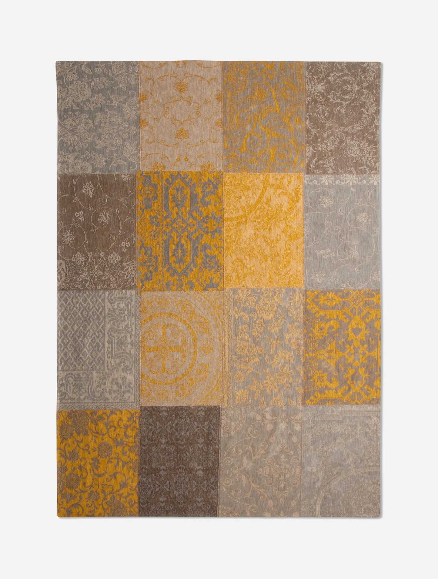 Vloerkleed Louis de Poortere Vintage Patchwork Yellow 8084 (outlet)