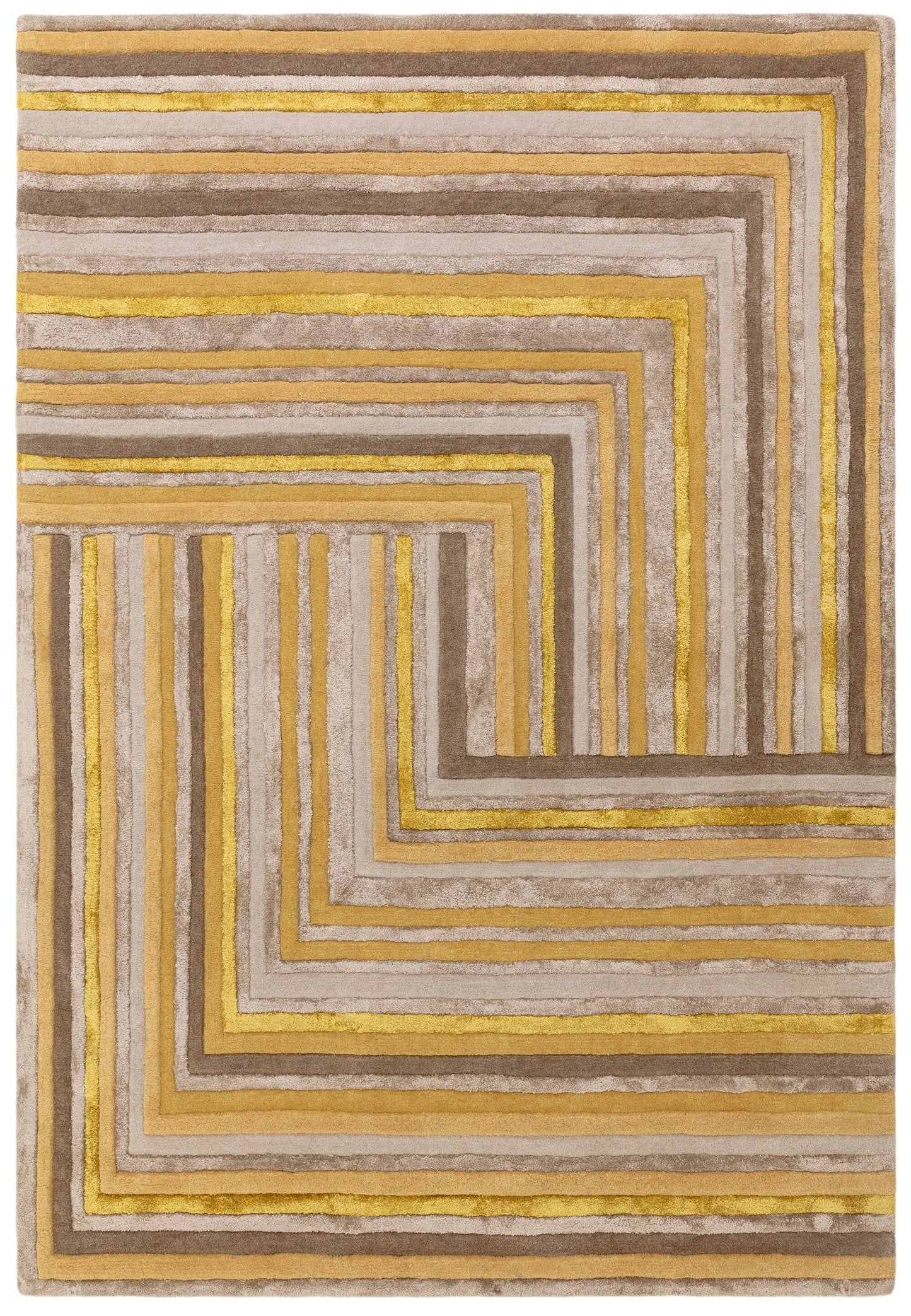 Vloerkleed MOMO Rugs Matrix Network Gold