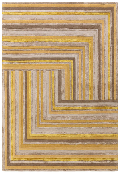 Vloerkleed MOMO Rugs Matrix Network Gold