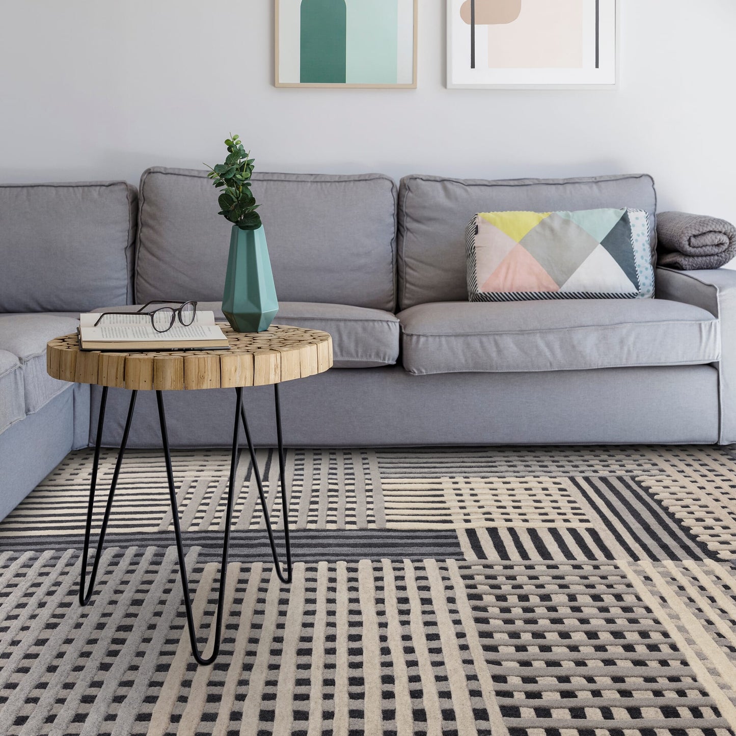 Vloerkleed MOMO Rugs Aspect Grey Multi Rug